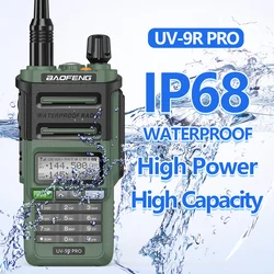 Baofeng – walkie talkie UV 9R PRO, étanche IP68, double bande, 136 174/400 520MHz, Radio amateur, mise à niveau de UV9R, portée de 50KM, UV XR 