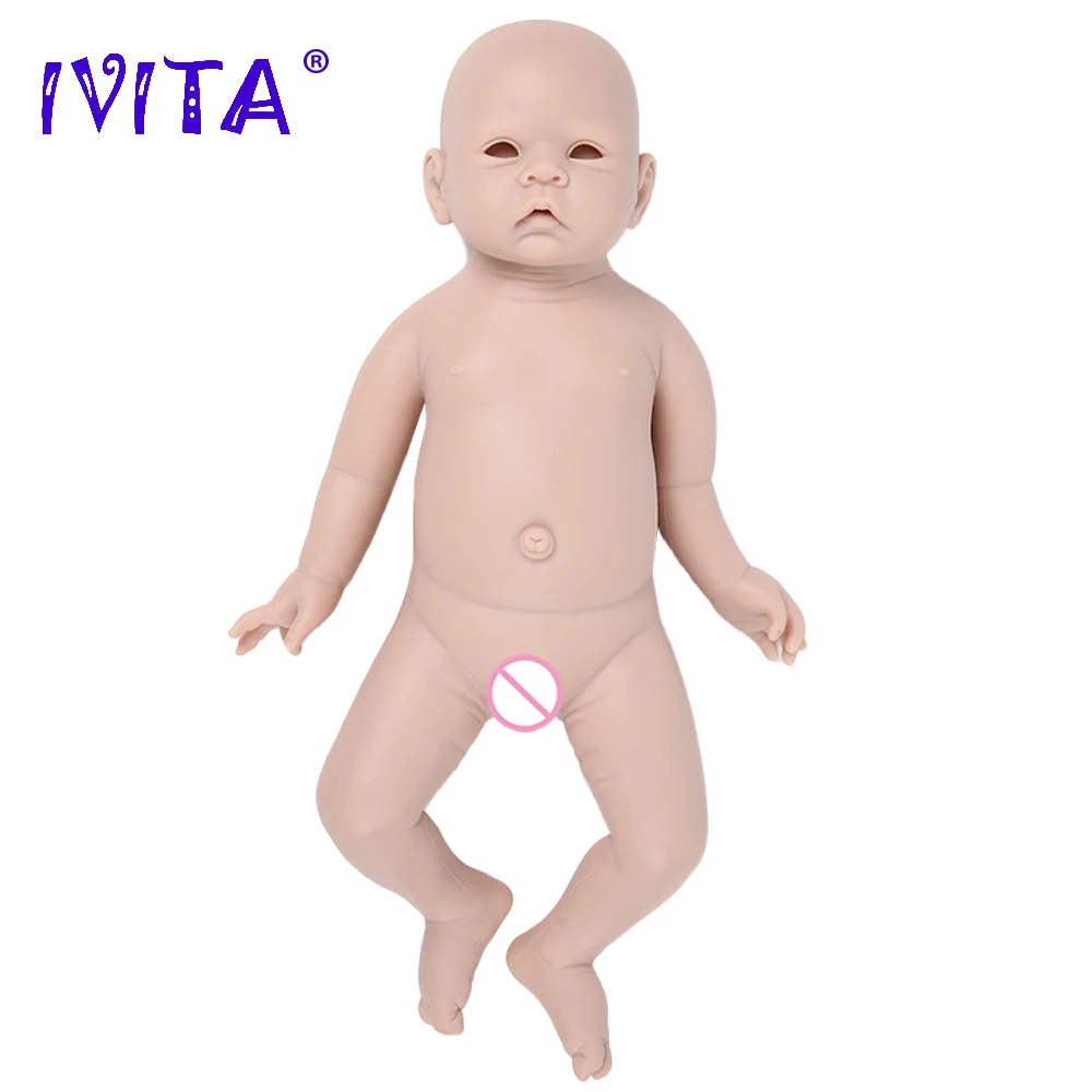 IVITA 18'' Sleeping Silicone Reborn Doll Newborn Baby Boy 3100g Toy Xmas Gift 