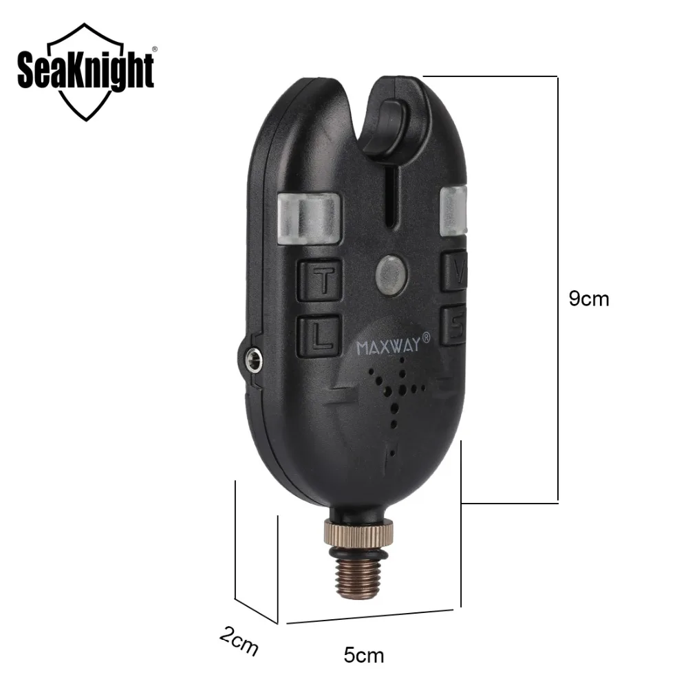 SeaKnight MAXWAY D12 беспроводной светодиодный сигнализатор для рыбалки, чувствительный звуковой сигнал, ночной рыболовный свингер, водонепроницаемый рыболовный инструмент