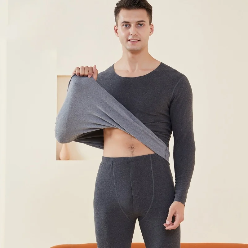 

Couple's bottoming shirt De velvet thermal underwear suit cationic female men's autumn clothes long trousers women's suit