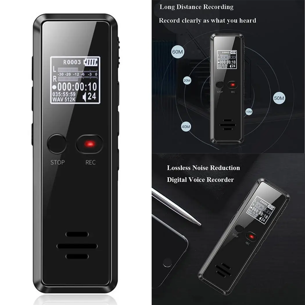 

V90 Metal Multi-function HD Noise Reduction Recording Pen USB 2.0 lithium battery 8GB Not supported 5m MP3, WAV