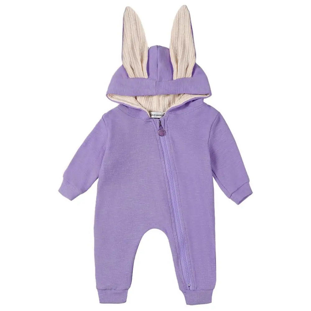 Purple Осенне-зимний детский комбинезон, одежда, комбинезон для маленьких девочек, костюм на Хэллоуин, Одежда для новорожденных мальчиков - Цвет: Purple