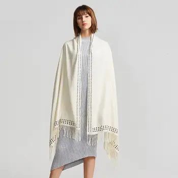 

2020 New Shawls Women Scarves Bufanda Tassels Pashmina Cachecol Feminino Chal Large Size Cap Artificial Cashmere Mantilla