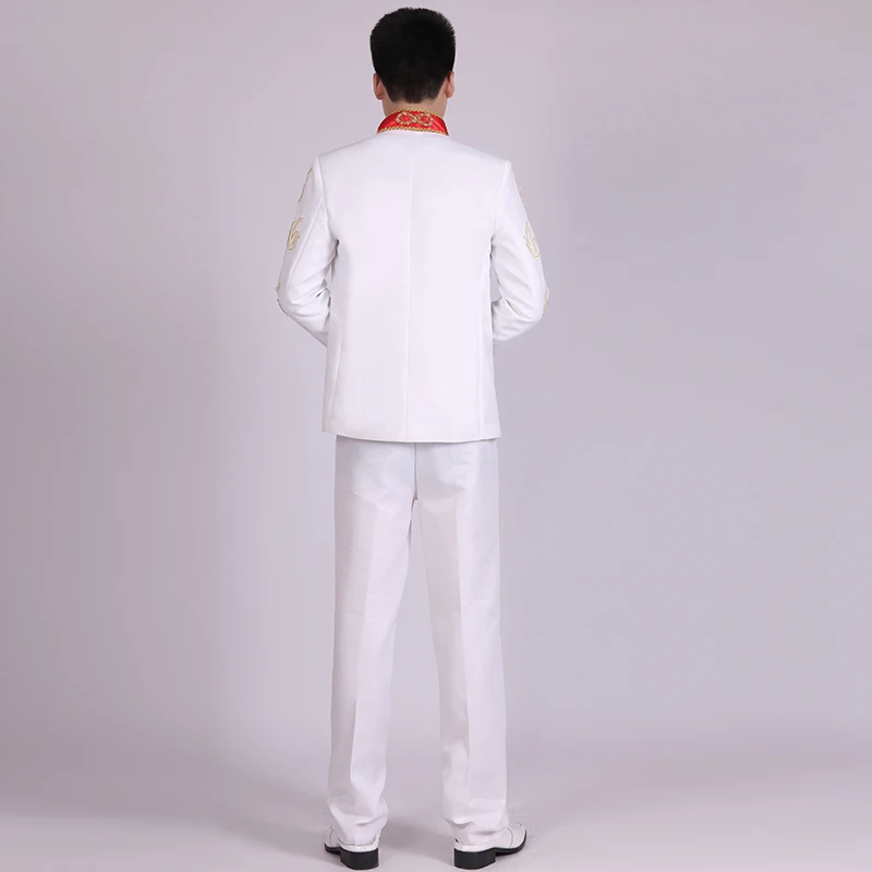 Мужской костюм большого размера Slim Fit Мужские костюмы с брюками Свадебный костюм жениха певицы индийская одежда костюм Homme SL1614