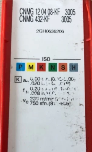 10 шт. твердосплавная вставка CNMG 120408-KF 3005