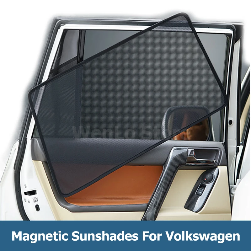 

4PCS Magnetic Car Side Window SunShades Cover For Volkswagen Golf6 Golf7 Golf Sportsvan 2009-2018 car curtain