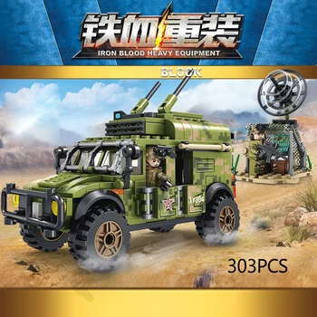 

China Modern military ORV DF Brave warrior Armored communication command vehicle block batisbricks ww2 army figures bricks toys