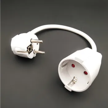 

Power extension cord,Euro Schuko CEE lengthen Power cables,CEE7/7 Plug to CEE7/3 Outlet Socket extension cable 0.5M 16A ratubg