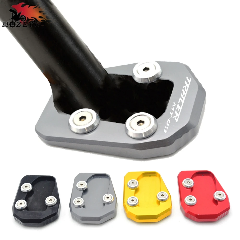 

Moto Enlarge Plate CNC Kickstand Side Stand Enlarger Extension Pad For YAMAHA MT09 FZ09 MT-09 FZ-09 MT 09 Tracer 2015 2016 2017
