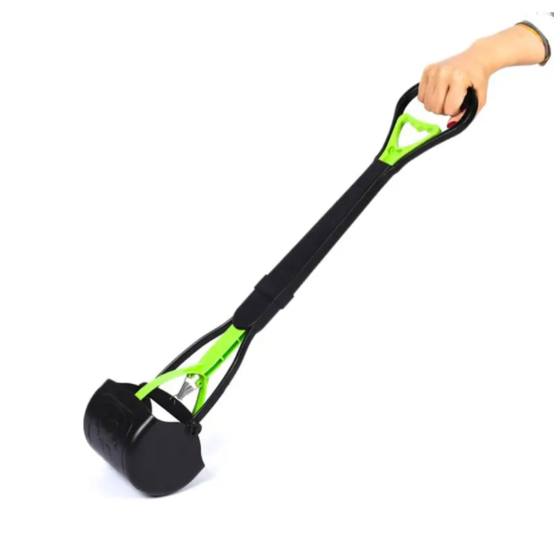 Прочная пружинная длинная ручка для домашних животных Pooper Scooper для собак и кошек