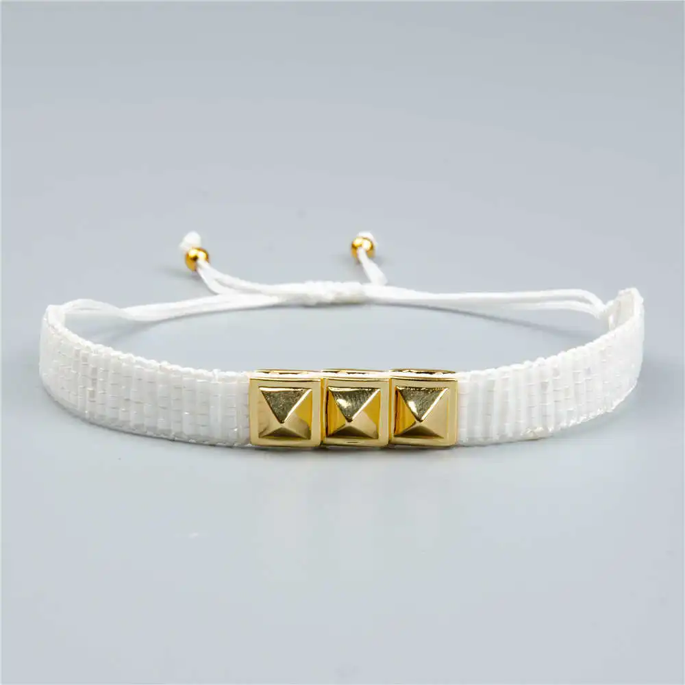 Go2boho Тила бусины браслет MIYUKI браслеты для женщин Pulseras Mujer красочные летние пляжные ювелирные изделия панковские раковины ручной работы сделай сам
