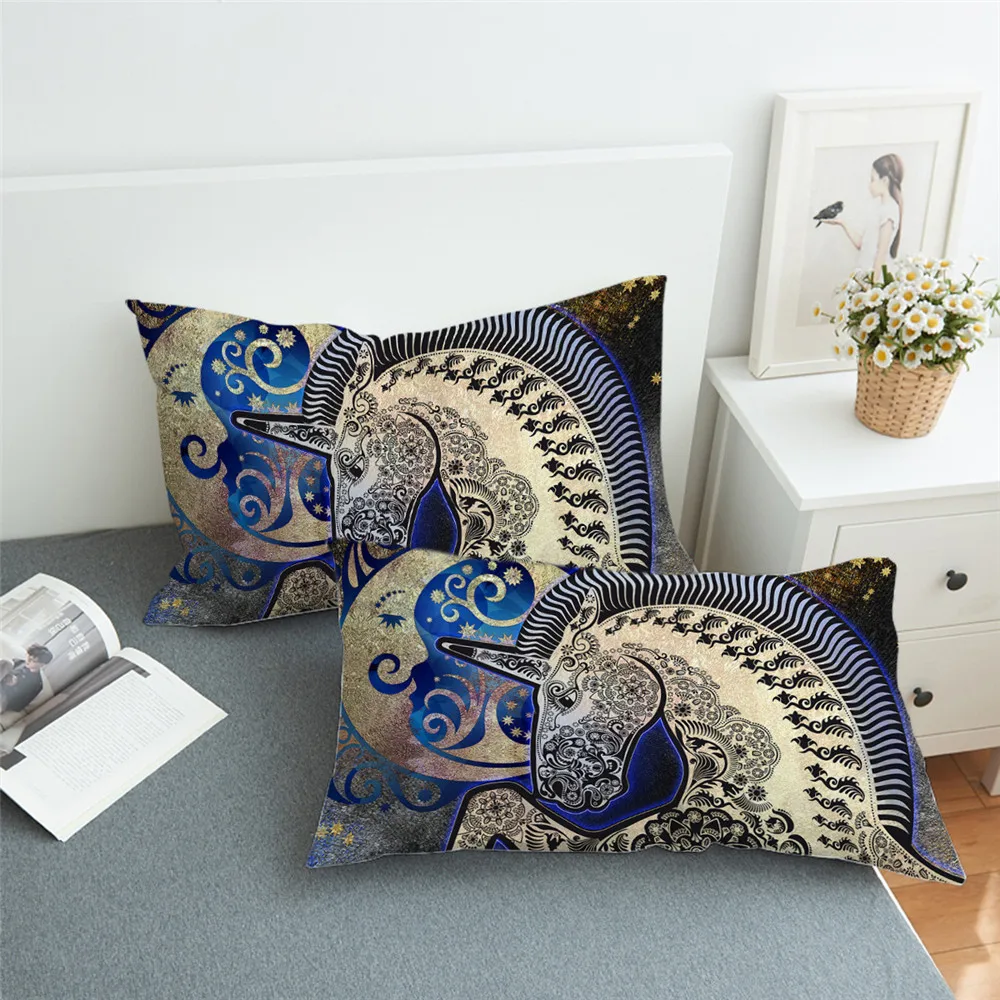 50X90CM Vintage Colourful Horse Pillow Case Home Decor Animal Style Decorative Pillow Case Sofa Pillow Cover
