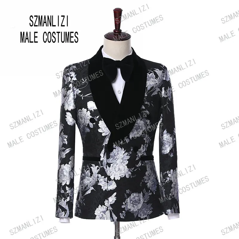 only jacket Мужские костюмы для официальных вечеринок, приталенный смокинг, блейзер для жениха, Свадебный костюм Terno Masculino - Цвет: only jacket