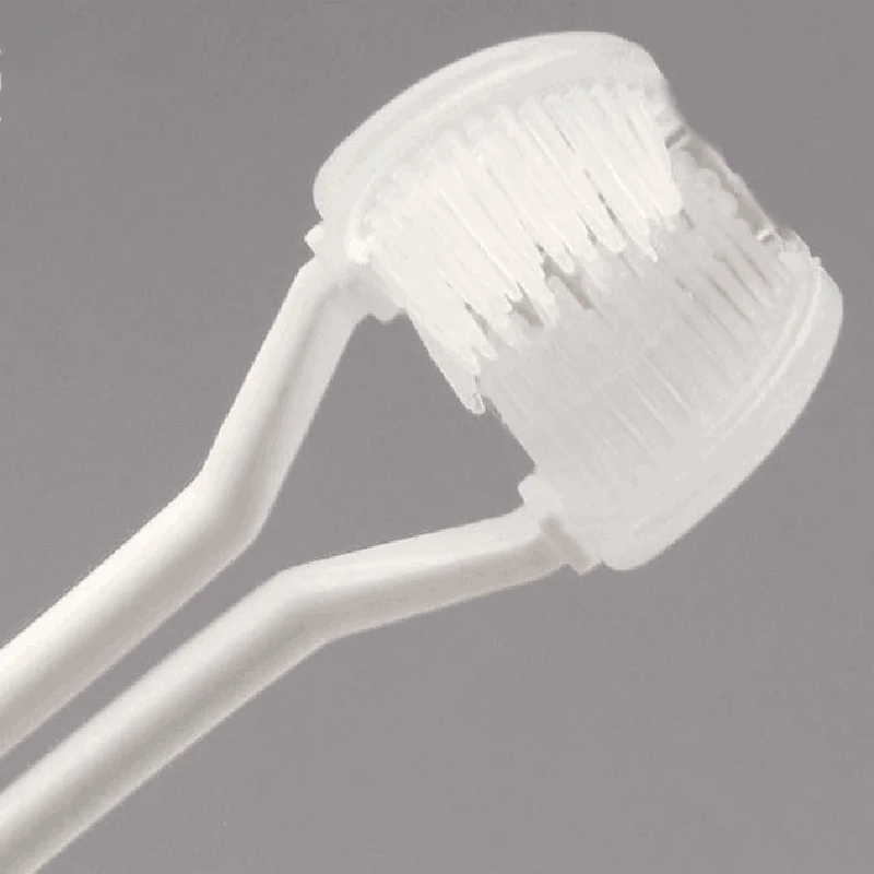 Soft Toothbrush Comfortable Portable Child's Triple 3 Sided Head Toothbrush For Special Autism Overly Sensitive Child