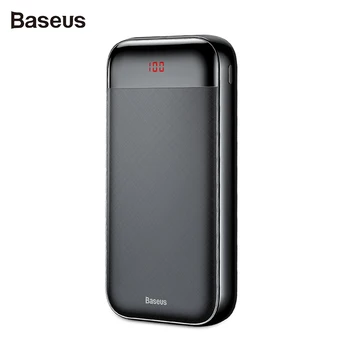 

Baseus M29P Mini Cu Banco de Energía de 20000mAh con Pantalla Digital 3 Entradas 3 Salidas es Cargador Rápido de Doble Vía PD
