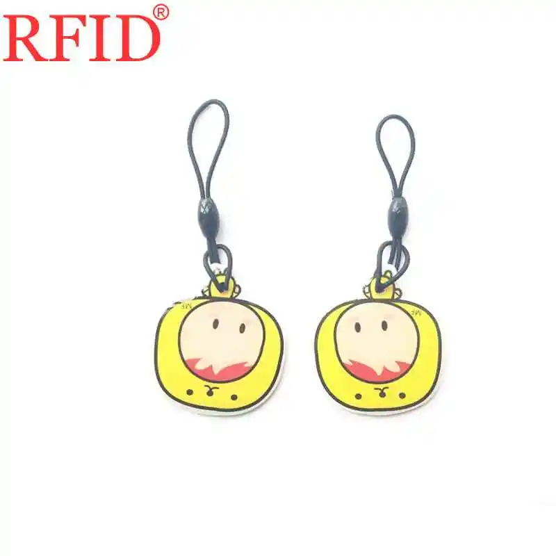 2pcs Random Color UID S50 1K 13,56 Mhz Changebale записываемый брелок RFID с сектором 0 блок 0 мультфильм водонепроницаемый брелок Token Tag контроль доступа 1 - Цвет: 2pcs Random Color
