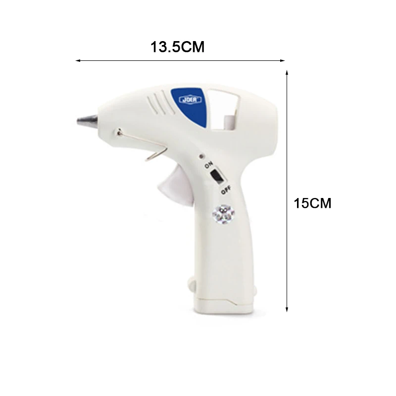 1 шт 10W горячего расплава клея пушка Беспроводной клеевой пистолет для домашнего ремонта DIY декоративно-прикладного искусства с 10/20/50/100 шт. 7 мм горячего расплава клея-карандаша