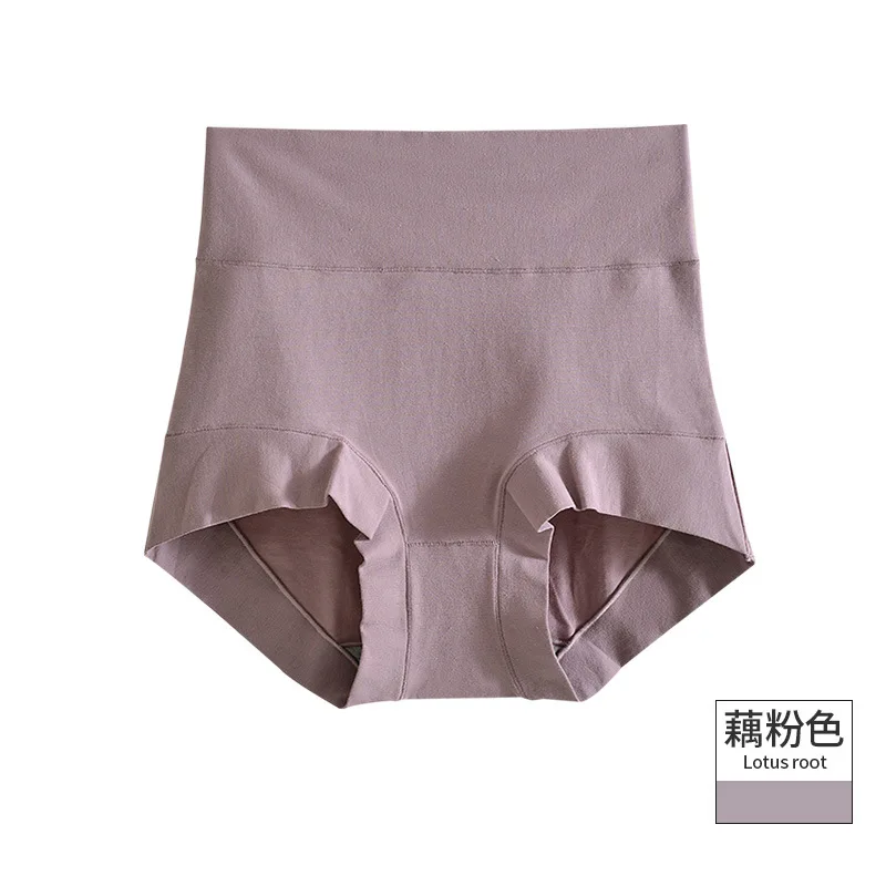 60S Cotton Panties High-Rise Panties for Women Ladies Plus Size Womens Briefs Underwear Women Tighten The Abdomen Safety Shorts