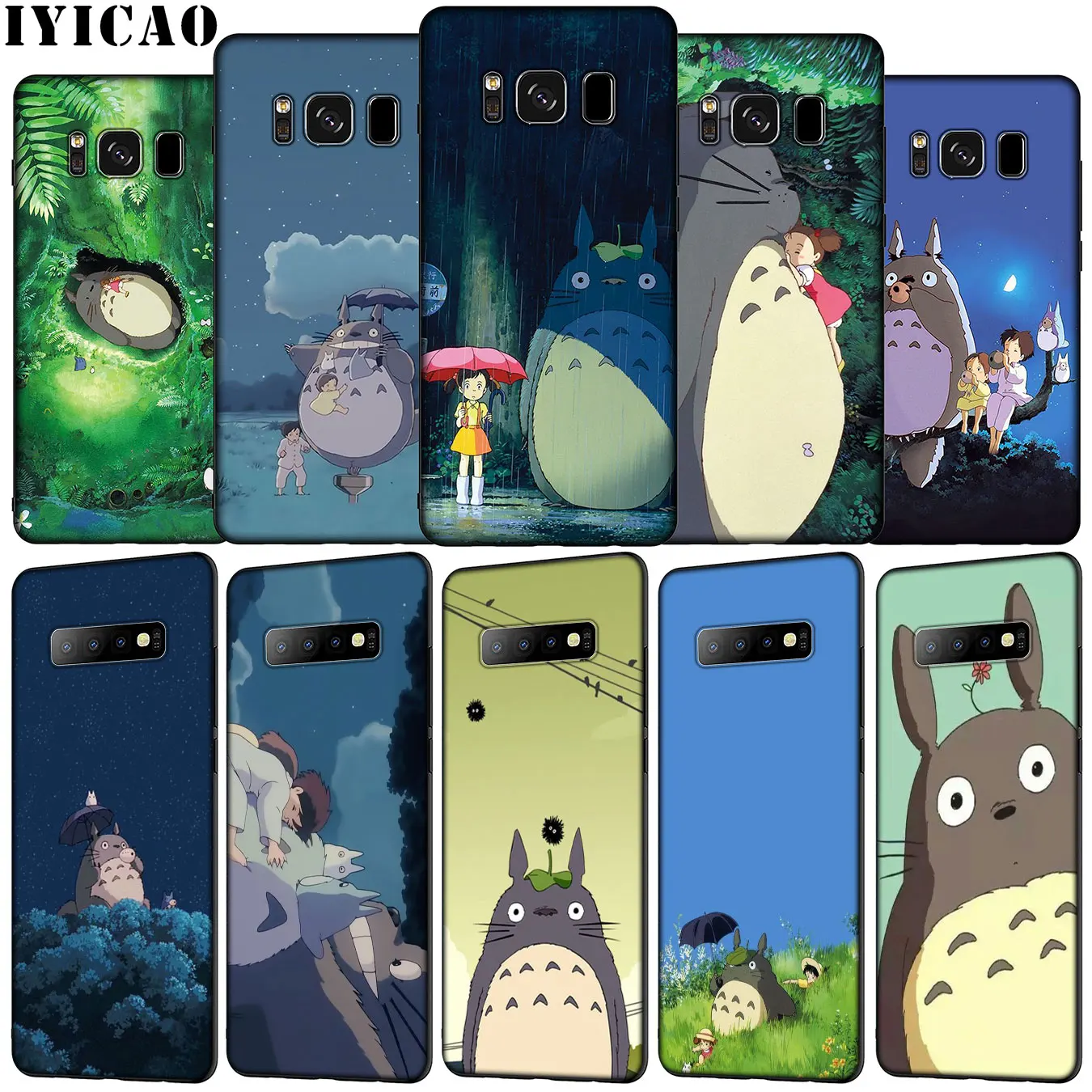 Мягкий силиконовый чехол для телефона IYICAO My Neighbor Totoro Samsung Galaxy S20 Ultra S10e S9 S8 Plus S6 S7 Edge