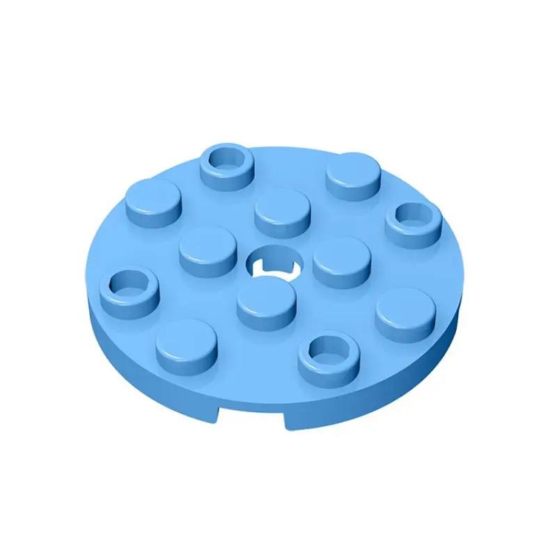 4x4 com Furo de Pino para Blocos de Construção Faça Você Mesmo 60474 Placa Redonda Peças Educacionais Brinquedos 10 Pçs Moc 1 Brinquedos e hobbies