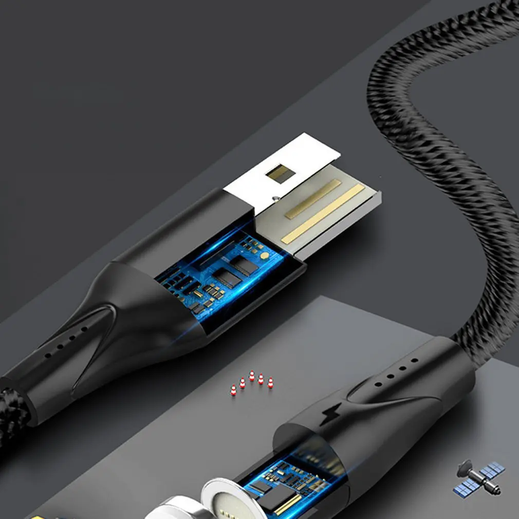 Магнитный USB кабель 3 в 1 телефонный кабель для быстрой зарядки usb type C кабель Micro USB кабель Chargeing USB шнур