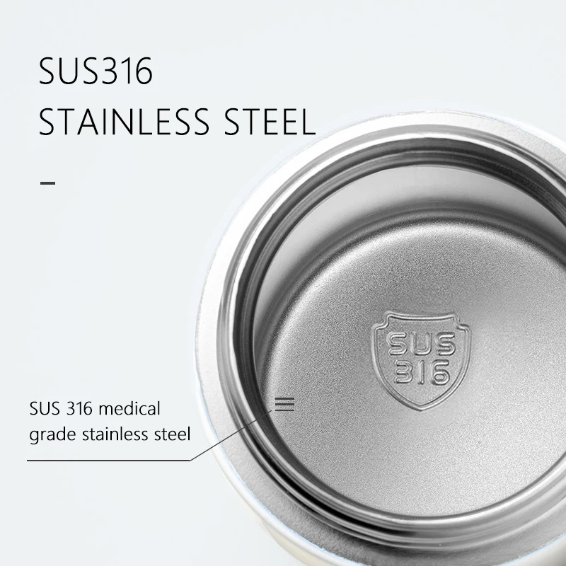 New 316 Stainless Steel Thermos Vacuum Flask Coffee Insulated Cup Mini Travel Hot Water Thermos Bottle 5