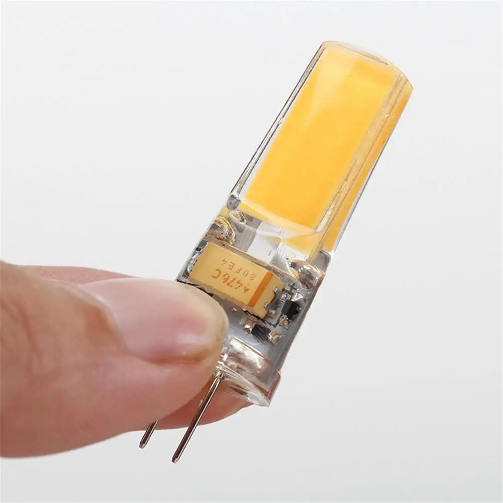 Светодиодная лампа G4 3 Вт COB Кукуруза AC12V вместо галогенной лампы Диодная La Lampadina 12