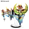 Microworld Dragon Palace model kits DIY laser cutting Jigsaw puzzle fighter model 3D metal Puzzle Toys for Children gifts 1