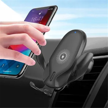 ワイヤレス車の充電器マウント10ワットチー高速充電空気ベントダッシュボード電話ホルダー8/xサムスンs7/S8