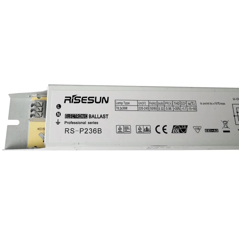 RS-P236B T8 2X36W Electronic Ballast 4