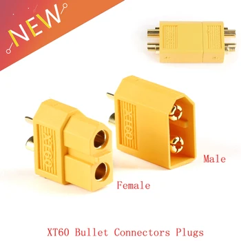 

2Pcs 30A XT60 Male Female Bullet Connectors Plug 500V For RC Lipo Battery High Quality