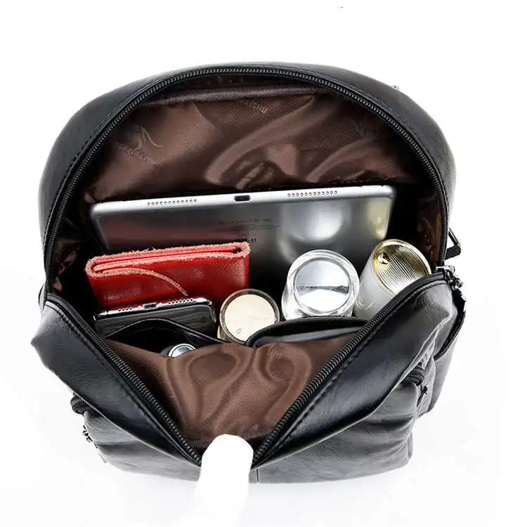 Женские рюкзаки, высокое качество, кожаный рюкзак для девушек, Mochilas, женский рюкзак для девочек, школьные сумки на молнии, дорожная сумка