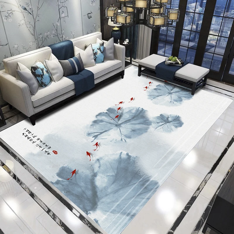 Ретро ковер в китайском стиле классический дом гостиная коврики для ванной комнаты 3D Прямоугольный Коврик прикроватная тумбочка для спальни одеяло Йога теппич коврик