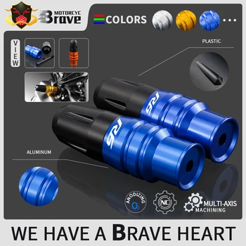 

New R6 LOGO Motorcycle CNC Falling protection Exhaust Slider Crash pad slider For YAMAHA YZF-R6 YZFR6 YZF R6 1 Pair
