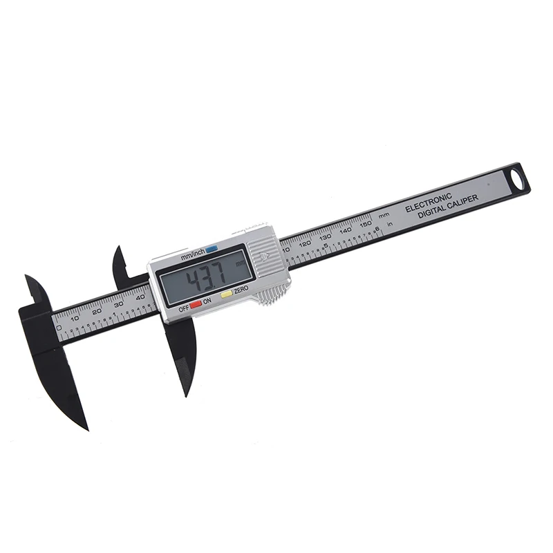 

6"inch 150 mm Carbon Fiber Composite Vernier Digital Electronic Caliper Ruler