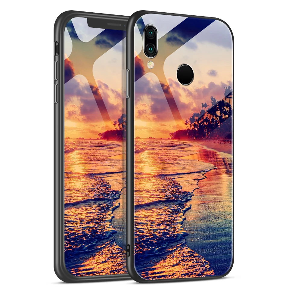 H119 Для huawei P20 Lite Pro Plus TPU Мягкий край задняя крышка из закаленного стекла чехол для телефона huawei P20lite/Nove3e модный жесткий чехол - Цвет: H119