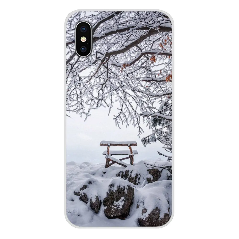 Для Xiao mi 4 mi 5 mi 5s mi 6 mi A1 A2 5X6X8 9 Lite SE Pro mi Max Mix 2 3 2S пейзаж зимний свет снежные аксессуары чехол для телефона - Цвет: images 10