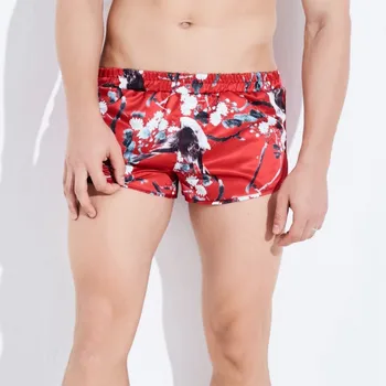 

Hot Sexy Men Boxer Soft Breathable Underwear Men Panties Print Man Boxershorts Homme Underpants #35