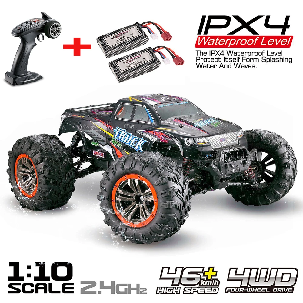 Игрушки XINLEHONG 9125 1/10 большой фут грузовик водонепроницаемый альпинизм 2 4 ГГц 4WD 46
