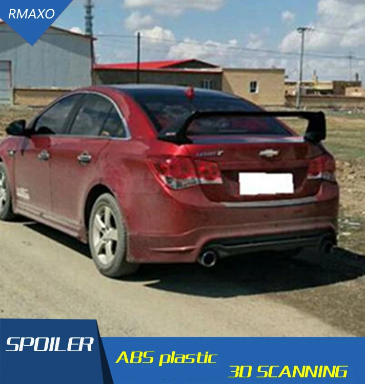 Для Chevrolet спойлер Cruze 2010 2013 FD2 ABS Материал заднее крыло автомобиля праймер цвет