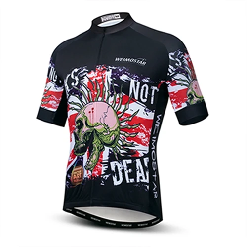 CF0235 Weimostar Велоспорт Джерси Череп Mtb мужские короткий рукав Майо Ropa Ciclismo велосипедная одежда быстросохнущая велосипедная одежда верхняя одежда - Цвет: CF0235