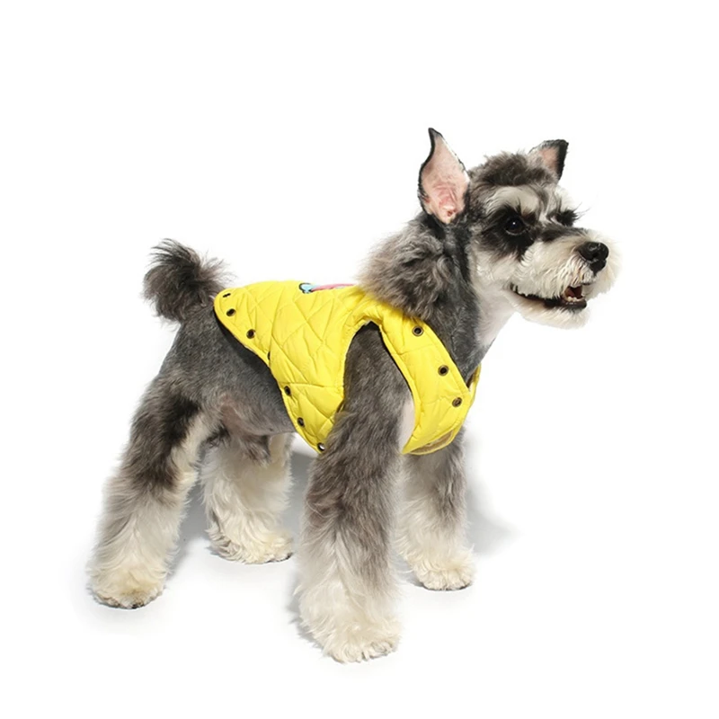 Теплый жилет для собаки, куртка для щенка, зимняя, холодная погода, мягкая одежда для щенков без рукавов