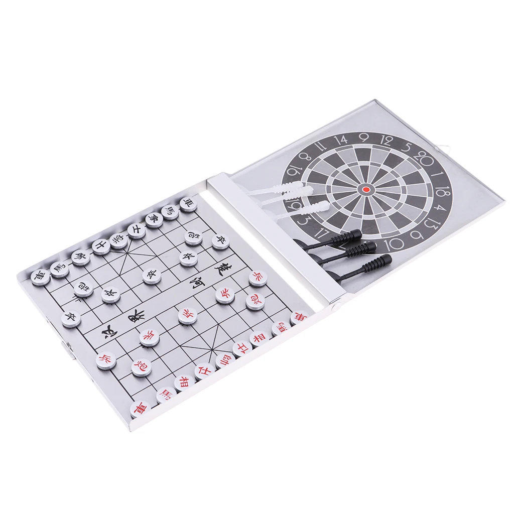 Портативный мини Магнитный китайский Шахматный набор XiangQi с доской развлечения