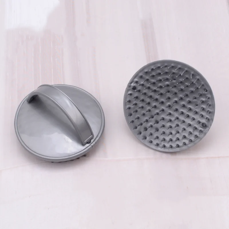 1 шт. серый щетка для мытья ковра гребень Мягкий Силиконовый массаж головы