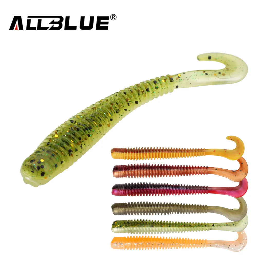 ALLBLUE DOMI Single Tail Soft Bait 2g/80mm 8pcs/lot Worm Grubs Silicone Fishing  Lure isca artificial Bass Tackle - AliExpress