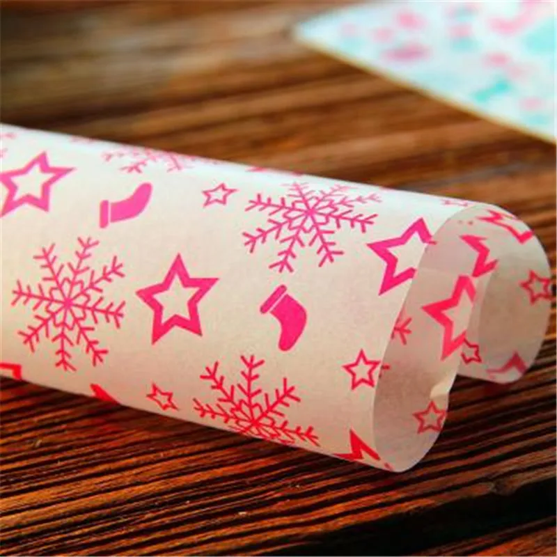 25Pcs Candy Wax Paper Food Wrapper Paper Bread Sandwichs Burger Frie Oilpaper Packaging Paper Nonstick Baking Parchment Paper sifter for baking