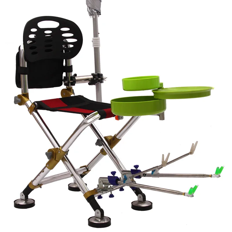 Outdoor Multifunctional folding portable fishing chair tackle Fishing accessories supplies |