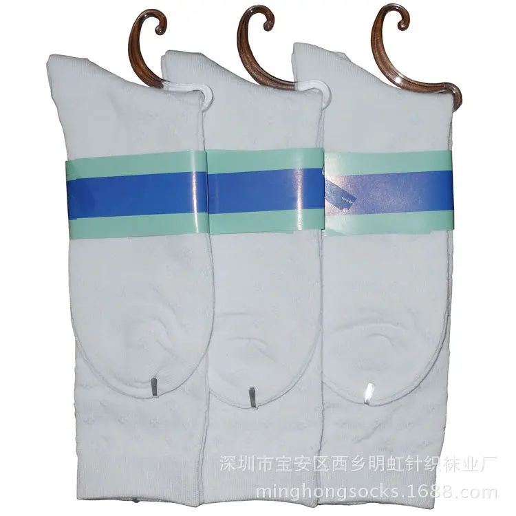 

Students Stockings School Uniform Performance Collocation Socks Solid Color Students CHILDREN'S Socks Pure White Long Socks Bone
