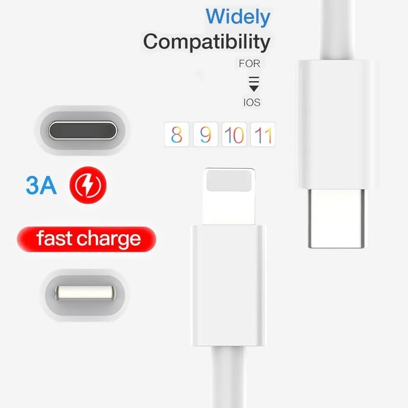 Кабель быстрой зарядки для iPhone 11 Pro X 8 plus, Macbook PD, зарядное устройство, кабель для синхронизации данных, кабель USB C USB-C, 18 Вт, 3А, PD