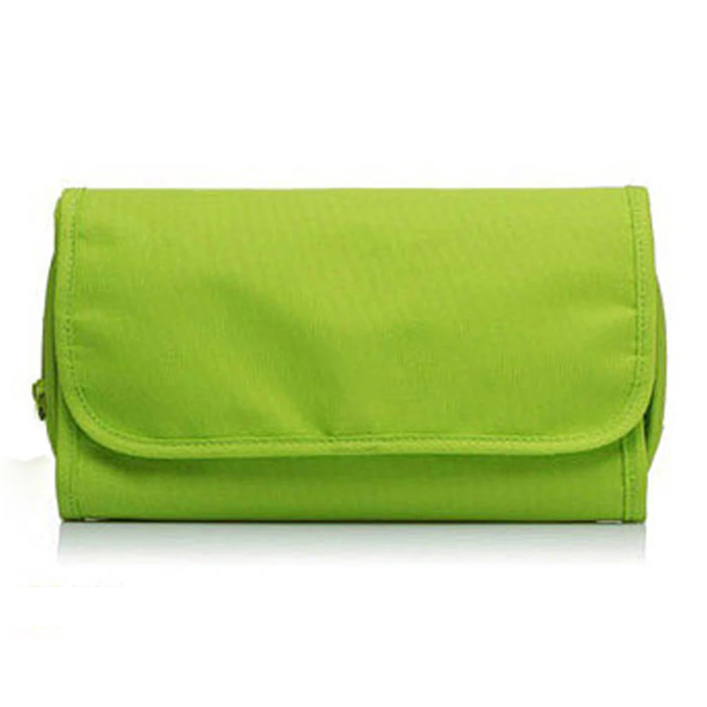 

Canvas Wash Pouch Solid Storage Accessories Clear Travel Home Toiletry With Hook Large Capacity Makeup Bag Mesh Hanging Folding